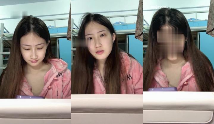 新人211大学研究生美女校花级【小灰灰】早上宿舍无人和男朋友约一把，下午到公寓开房来一炮！