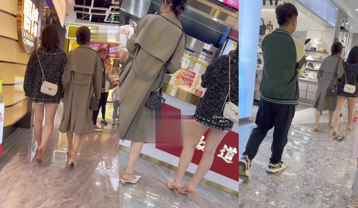 【KFC】两个极品短裙高跟少妇逛街同好也忍不住偷拍一个粉内一个白内