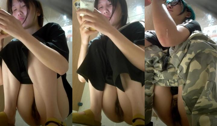 酒吧女厕前景高清偷拍 ️小姐尿尿两个同性恋小姐姐貌似在里面亲热