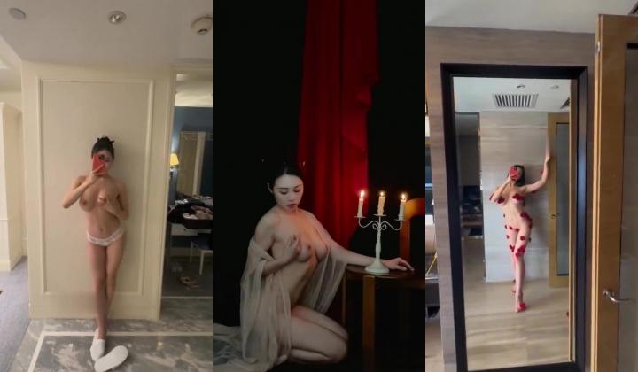 推特人气女神【教瑜伽的喵老师】露脸，极品美女模特，D罩杯白嫩大奶子，唯美情色人间尤物！