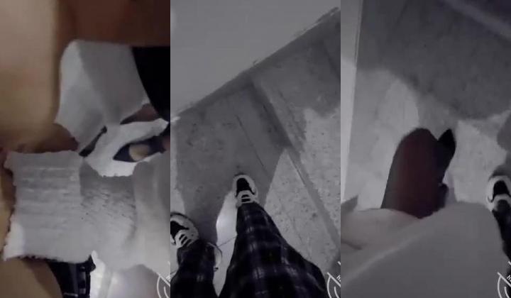 表姐又喝醉了，不顾阻拦非要在楼梯间给我口交！挡都挡不住！