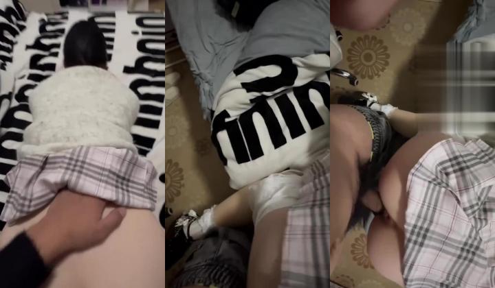 精品泄密，多毛高冷嫩妹和男友的露脸性爱自拍，JK裙萝莉鞋，肏的激情