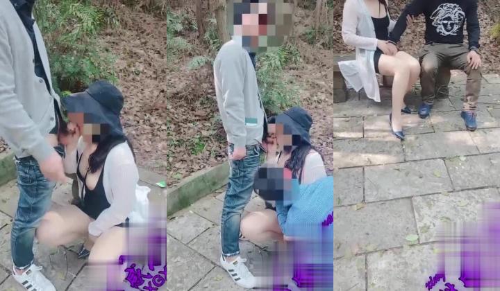 全网狂人，硬核户外真实勾引骚女【性感小猫咪】，在电影院勾引旁边的男人去楼道做爱