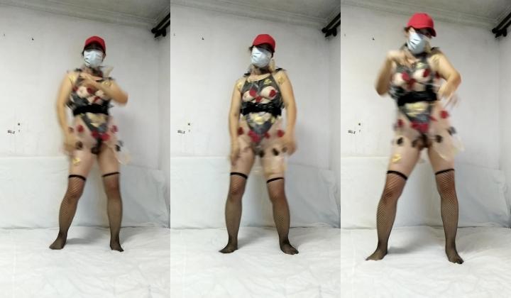 臀控熟女控必备！曾火爆全网的露脸广场舞大妈【美美子】大尺度私拍第二弹，骚舞挑逗情趣诱惑紫薇全裸，相当反差