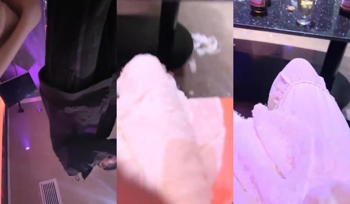 恩惠女神做出轰动平台的事，美美地化妆穿成小仙女去赴约榜一大哥，KTV里被大哥摸奶 出门一路摸奶后
