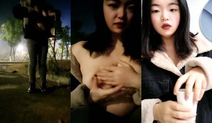 野外刺激 ️【点点哎哟】深夜大胆户外~大马路~泄尿~道具自慰 ️超精彩刺激！