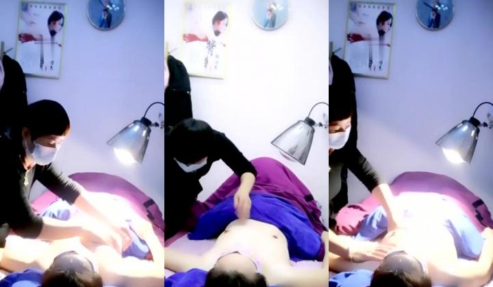 重磅推荐！【女子SPA】，美容院，良家露脸按摩被偷拍，胸推私密保养，湿漉漉小穴