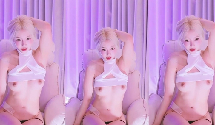 BJ白发仙女下海裸舞【Hanayoung】VIP福利，这个颜值真的顶
