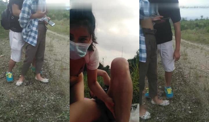 农村姐妹跟着大哥一起网络赚钱，职业户外双飞啪啪，口活练得非常不错大哥很猛轮草两女，空旷的野外放荡呻吟