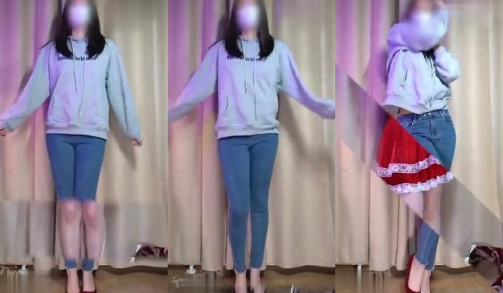 抖音推特裸舞【咚小姐(missdong)】美腿裸舞，抖音风变装裸舞，户外露出