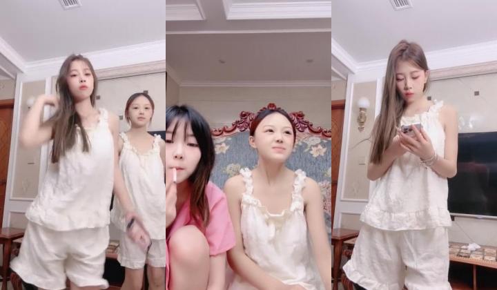 【4个超嫩美眉 群P轮流干】都是18-19岁！黄毛美眉终于放开了 因为太漂亮 被干的最多，小艺被