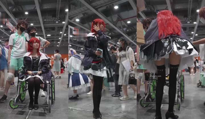 超强画质『BCbananacat』街拍系列合集 前后抄底COSPLAY聚会里的嫩妹