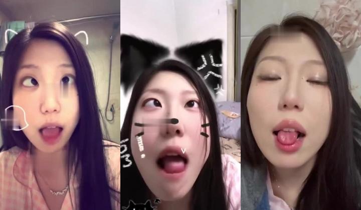 超美阿黑颜女神原档泄密，标准的一个眼镜婊，大眼睛萌妹，反差感，淫荡的表情挑逗极了