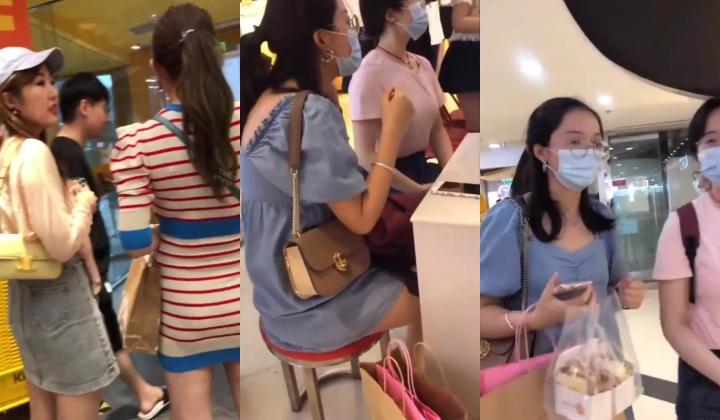 商城跟随偷窥跟闺蜜逛街的漂亮小姐姐 屁屁饱满圆润 骚内内紧紧卡在屁沟里