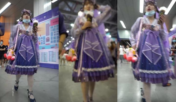 超强画质『BCbananacat』街拍系列合集 前后抄底COSPLAY聚会里的嫩妹