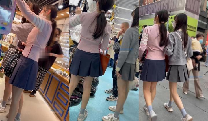 偷拍大神尾随偷拍美女裙底风光 ️两闺蜜靓女逛街JK短裙白内内性感可爱+短裙小姐姐绿色内内鼓鼓的差