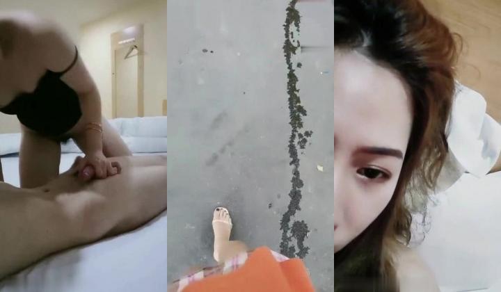 （潮喷妹妹98年）公园勾引大鸡巴男开房操逼可以不戴套不让内射,口爆吞精