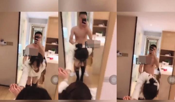 四川成都反差婊子朱姝君！背着男友与夜店富二代开房，超级骚货！