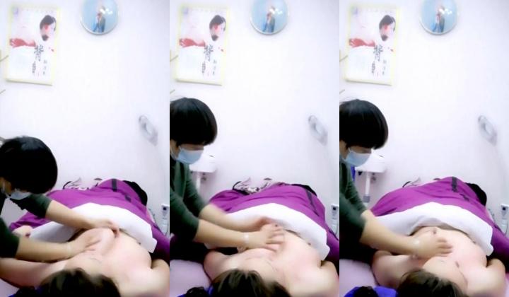 重磅推荐！【女子SPA】，美容院，良家露脸按摩被偷拍，胸推私密保养，湿漉漉小穴