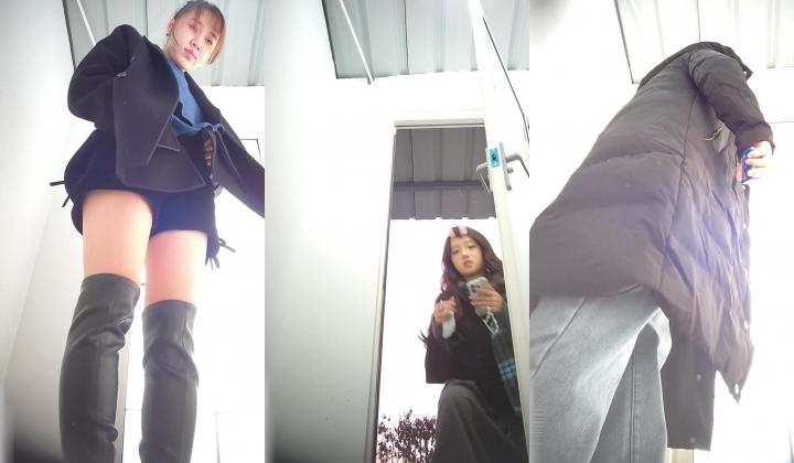 美女如云街边女公厕真实偷拍多位小姐姐方便，近景特写后位双洞清晰可见，同步露脸