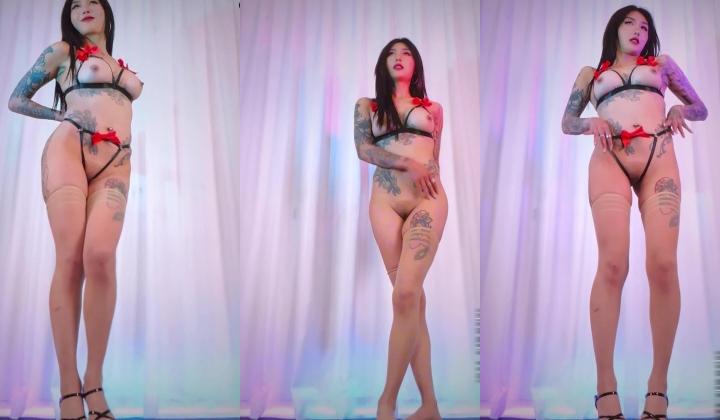 魔丽舞社【苏莉】重磅女王范纹身大妹，绝版定制全裸舞