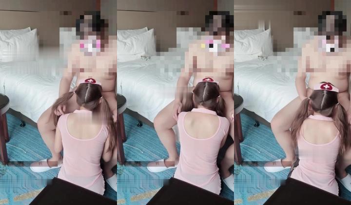 反差女大小母狗『三岁小宝宝』小护士x内s，秃顶老大叔 X 女仆娇小萝莉，被秃顶大叔肏了，不仅进入我体内还