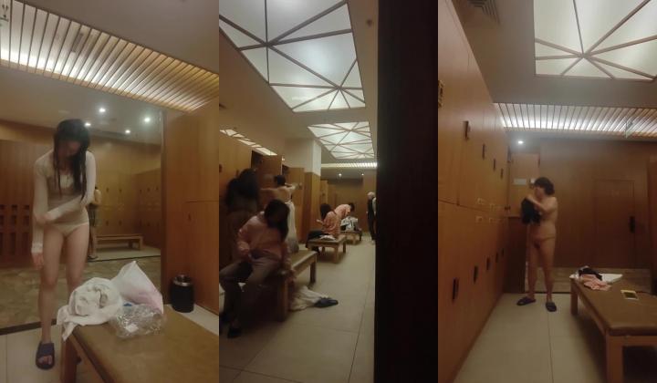 最新流出坑爹女主播潜入洗浴会所更衣室偷拍少妇瘦弱的身体挂着两个超大奶子