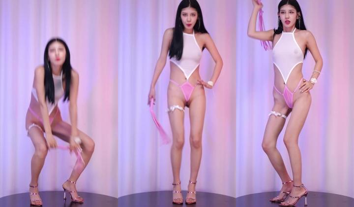 【红玫瑰舞团】异域风情骚气小美女『KK』双视角透视裸舞 各种性感内衣激情顶逼秀