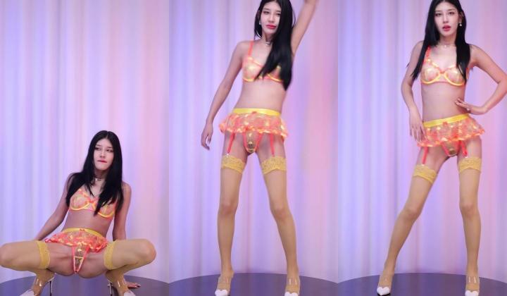 【红玫瑰舞团】异域风情骚气小美女『KK』双视角透视裸舞 各种性感内衣激情顶逼秀