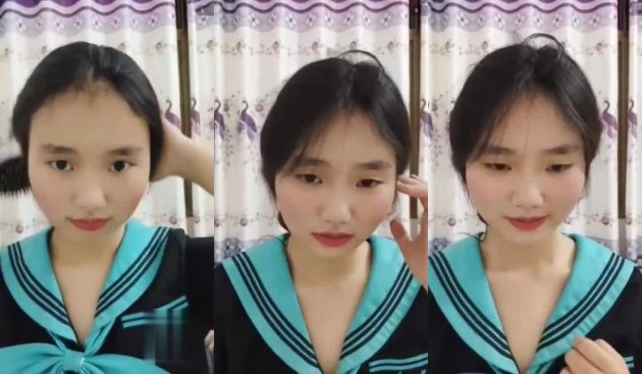 PUA套路【一对一】云南大二学生妹，精彩对白，忽悠给看个奶