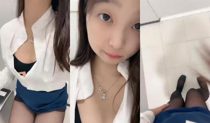 【露露儿酱】真实办公室白领办公室偷偷露出躲厕所自慰大秀特写抠逼有点可爱的小骚货