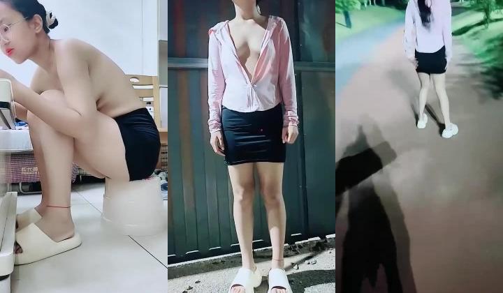 【零五年小洁】小腹纹身骚货深夜逼夹跳蛋户外露出户外露出裸奔马路捆绑商场公园露出闲逛无套啪啪