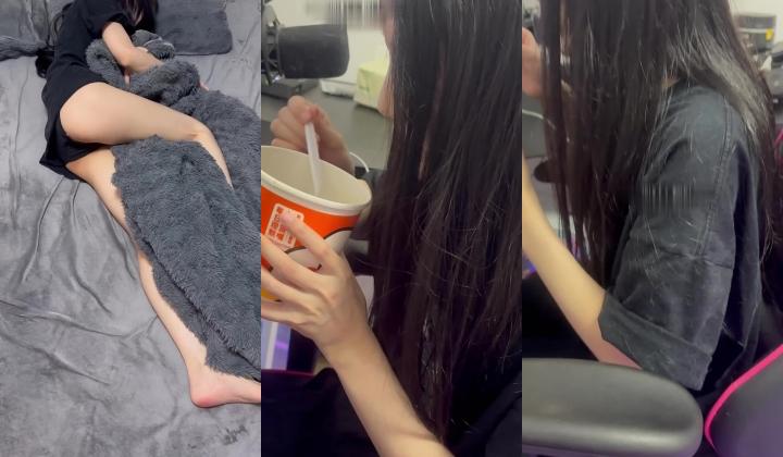 VIP精液盛宴系列！乱伦变态老哥调教母狗堂妹3部，精液饺子+加尿加精大枣红糖水+加精汉堡配现尿圣