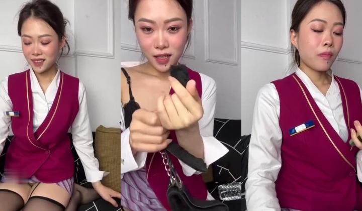 剧情演绎【优优baby】空姐与机长的爱情故事啪啪 道具扩阴