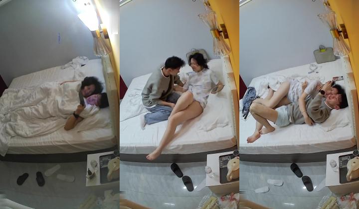 乐橙酒店偷拍卷发时尚白月光女孩和男友酒店三天日与夜