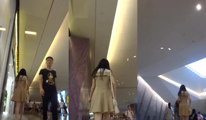 【精品无内真空抄底】美女们真空透明内裤情趣丝袜露鲍逛街