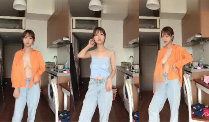 抖音福利【一醒】195万粉，顶级美女，露脸露点 聊天 换衣服 自摸等，人设崩塌