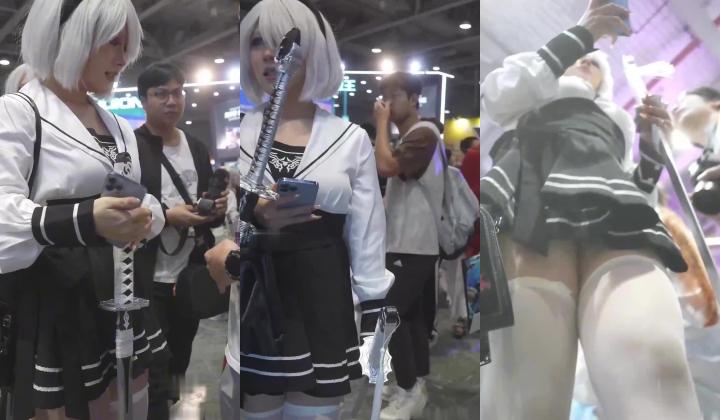 『BCbananacat』街拍系列合集 超美COSER露出好多毛毛
