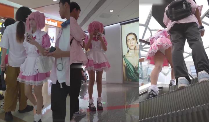 『BCbananacat』街拍系列合集 超美COSER露出好多毛毛