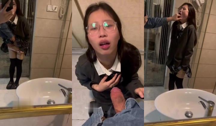 顶级露脸眼镜反差婊！推特金主【采花小盗】圈养青春洛丽塔嫩妹，各种调教喝尿啪啪颜射内射，月经期间也