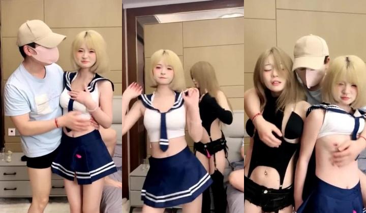 百分百大学带出来的【非常小美】2位妹妹轮流被干超给力