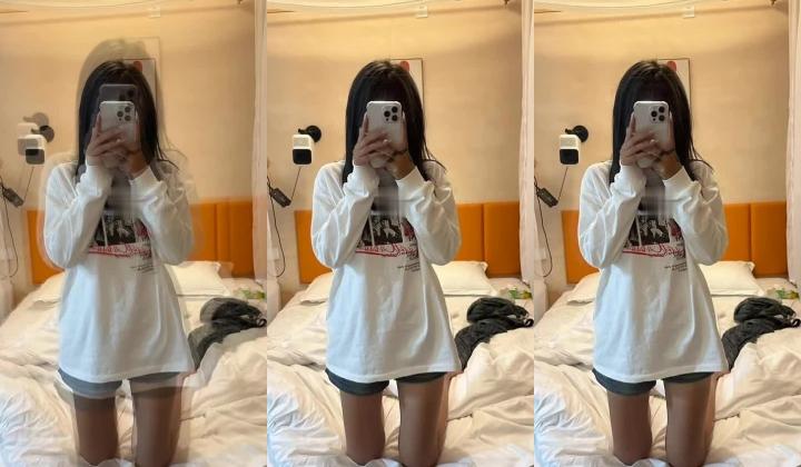 河南金发齐刘海精神小妹甜美外貌下藏着强烈反差 闭眼张嘴浪叫对话直接想射肚子里