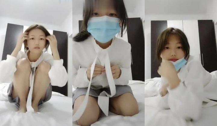抖音6万粉的高中生妹（可爱宝宝子）首次掰开超粉嫩一线天小穴加洗澡,真骚5V