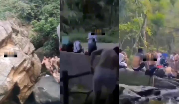 深圳梧桐山 老虎涧 夜间百人基佬野战淫趴 场面真壮观