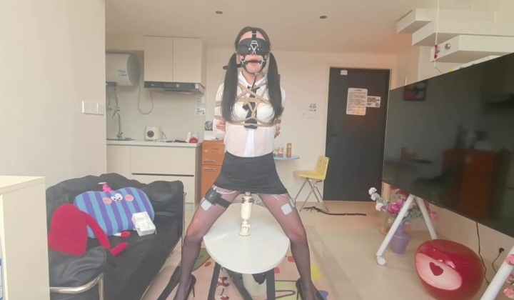 FXX捆绑SM大神【大尺度作品】狗头母狗，强迫口交，丝袜美腿 电击炮击抽搐，各种惨叫尿失禁，妹子