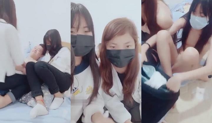 逍遥龙哥团队最近又新加入个零零后18岁嫩妹逼逼粉嫩鸭王兵哥单挑三个妹子羡煞旁人