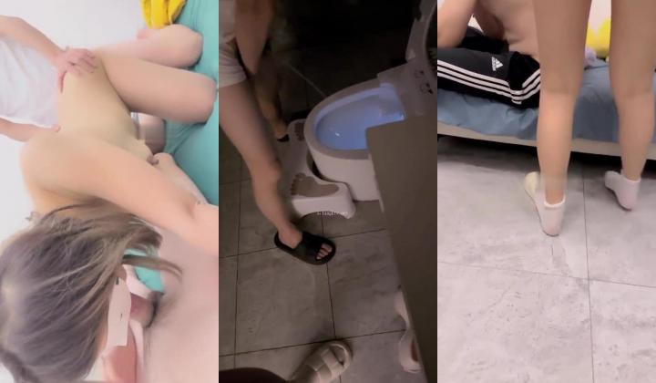 两男一女晚上吃烧烤摸鸡鸡 迫不及待回宿舍3P大战 场面很淫荡~舌吻吃鸡 舔穴抠逼 简直不要不要的