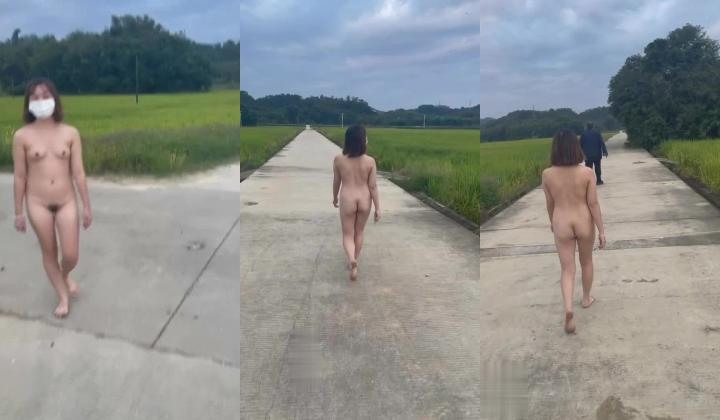 电报VIP付费群福利分享，行为艺术女大神，下乡村，人前极限全裸露出，大爷看到一脸懵逼
