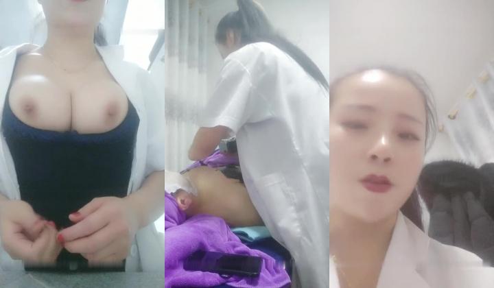 诱人小绿播 给客人美容按摩 自己还自慰 十分淫荡