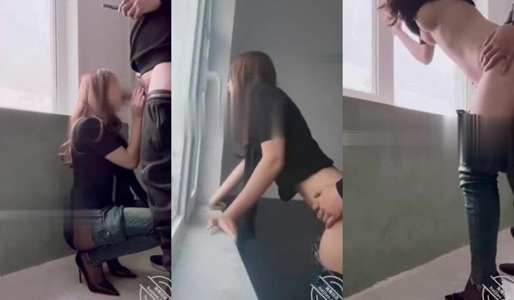 外站乱伦大神【姐弟一世情】跟姐姐初次尝试楼道做爱，虽有惊吓亦有惊喜，姐姐说很喜欢这种偷感